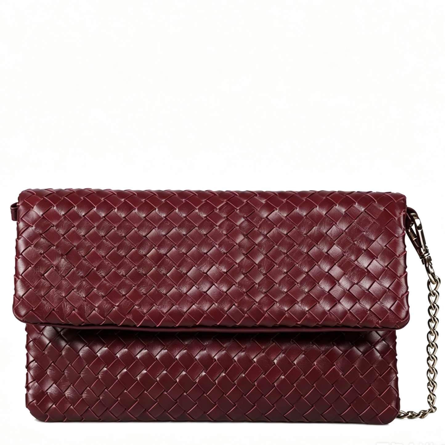 Handwoven Nappa Convertible Clutch