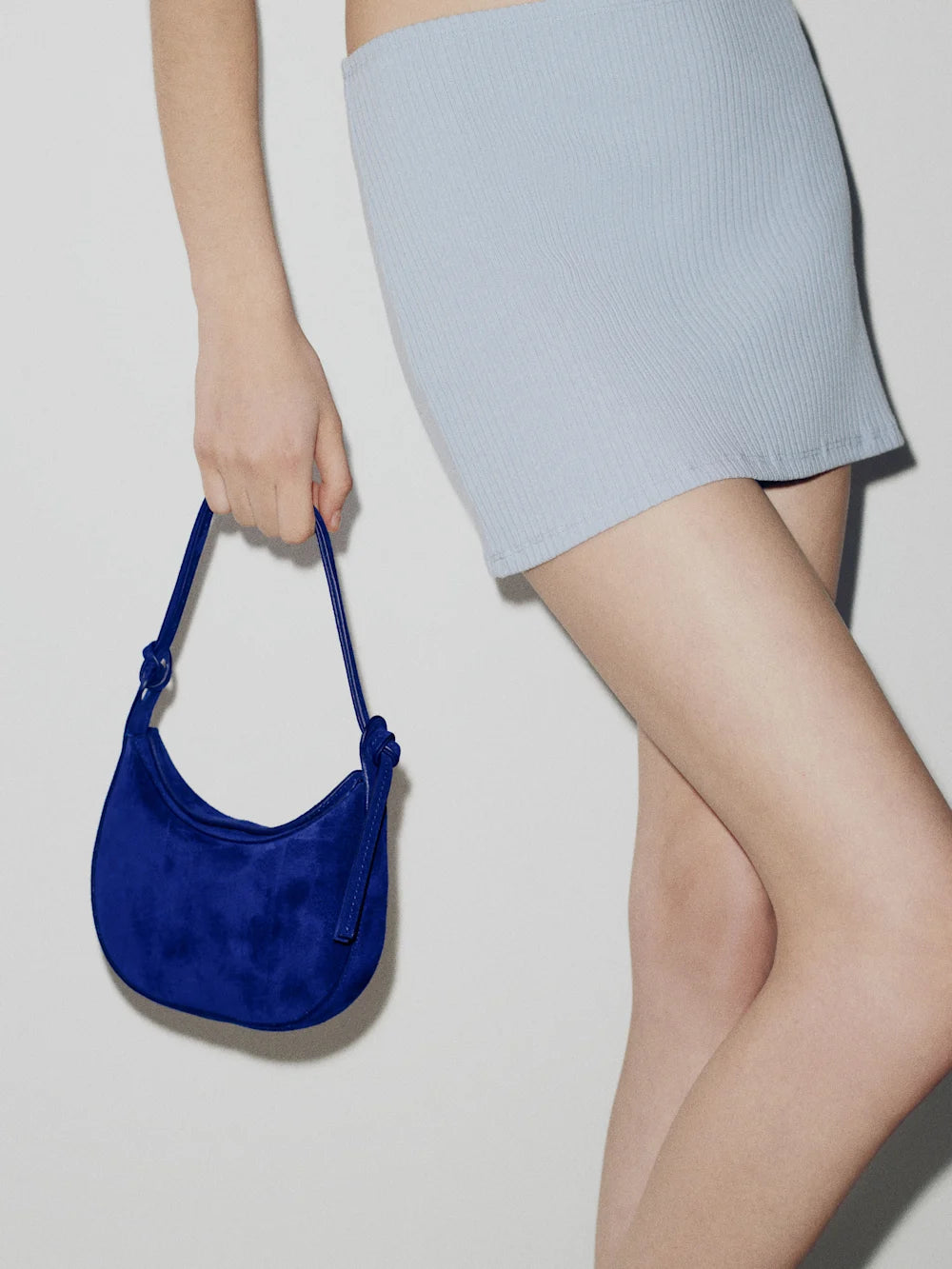 Knotted Crescent Mini Shoulder Bag