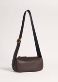 Wide Strap Cylinder Crossbody Bag