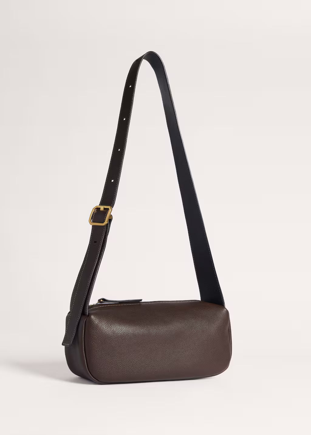 Wide Strap Cylinder Crossbody Bag