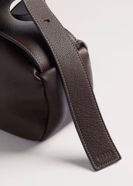 Wide Strap Cylinder Crossbody Bag