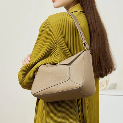 Geometric Stitch Underarm Shoulder Bag