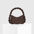 Plaited Rope Chain Crescent Shoulder Bag