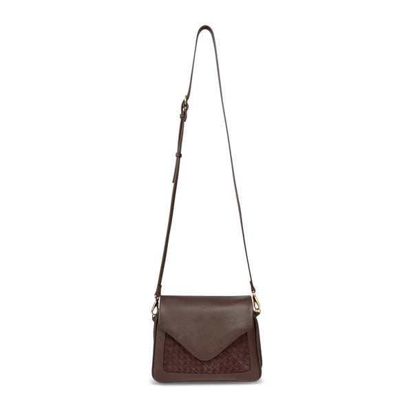 Woven Patch Convertible Crossbody Bag