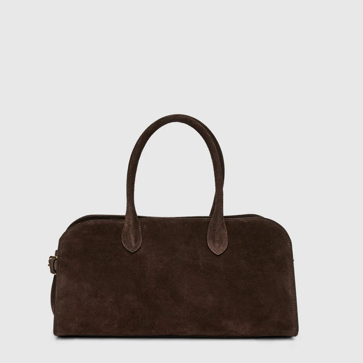 Long Suede Multiway Satchel Bag