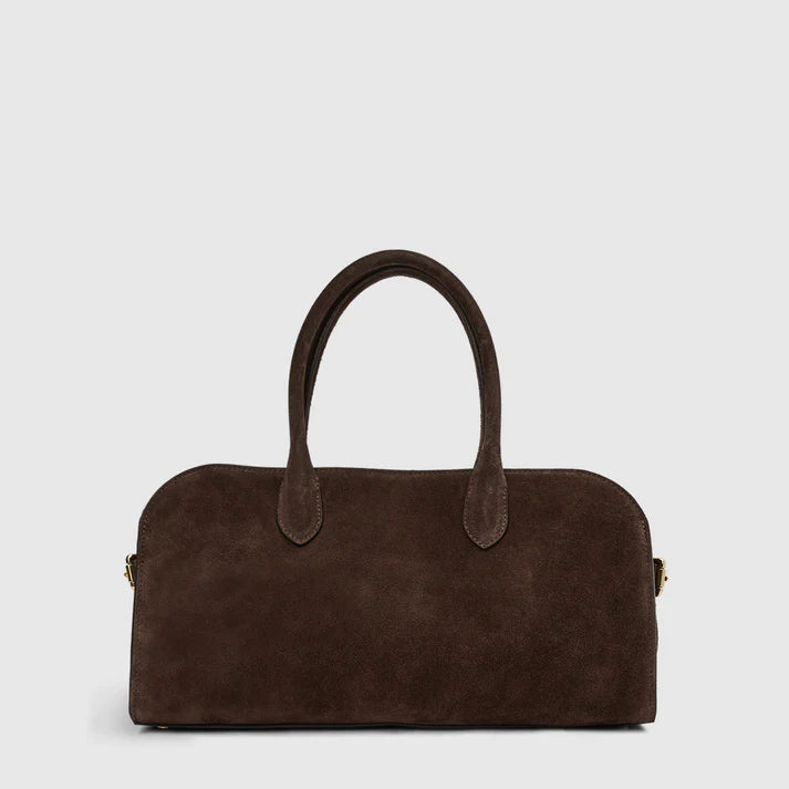 Long Suede Multiway Satchel Bag