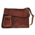 Vintage Textured Messenger Bag