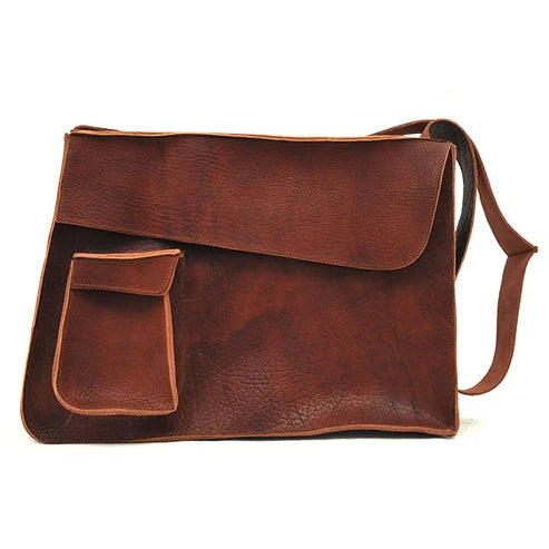 Vintage Textured Messenger Bag