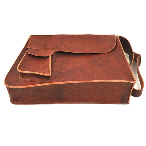 Vintage Textured Messenger Bag