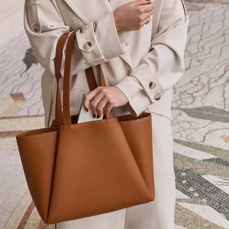 Pyramid Structured Work Tote Bag