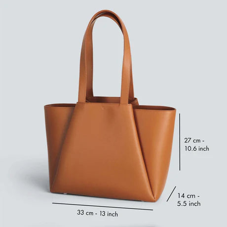 Pyramid Structured Work Tote Bag