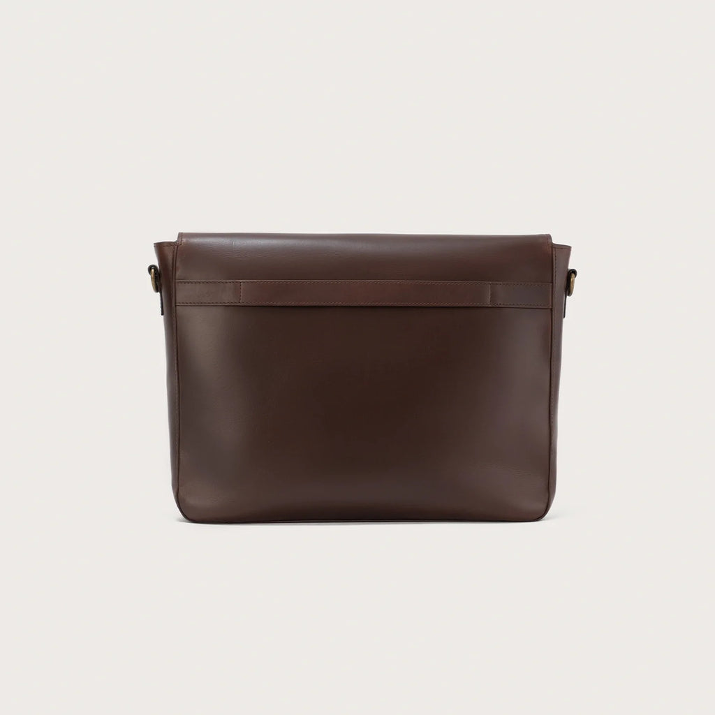 Smooth Leather Business Messenger Bag