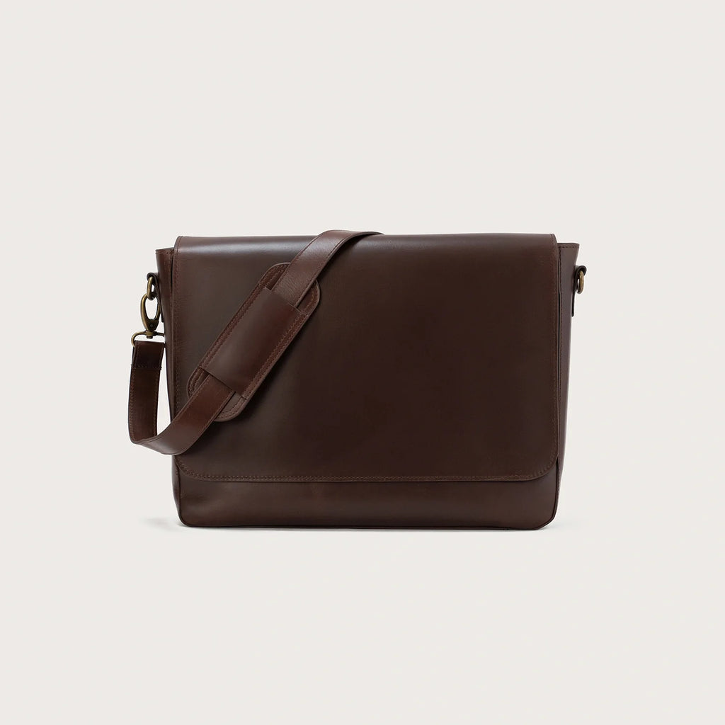Smooth Leather Business Messenger Bag