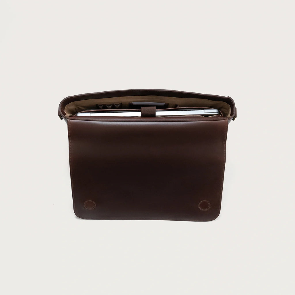 Smooth Leather Business Messenger Bag
