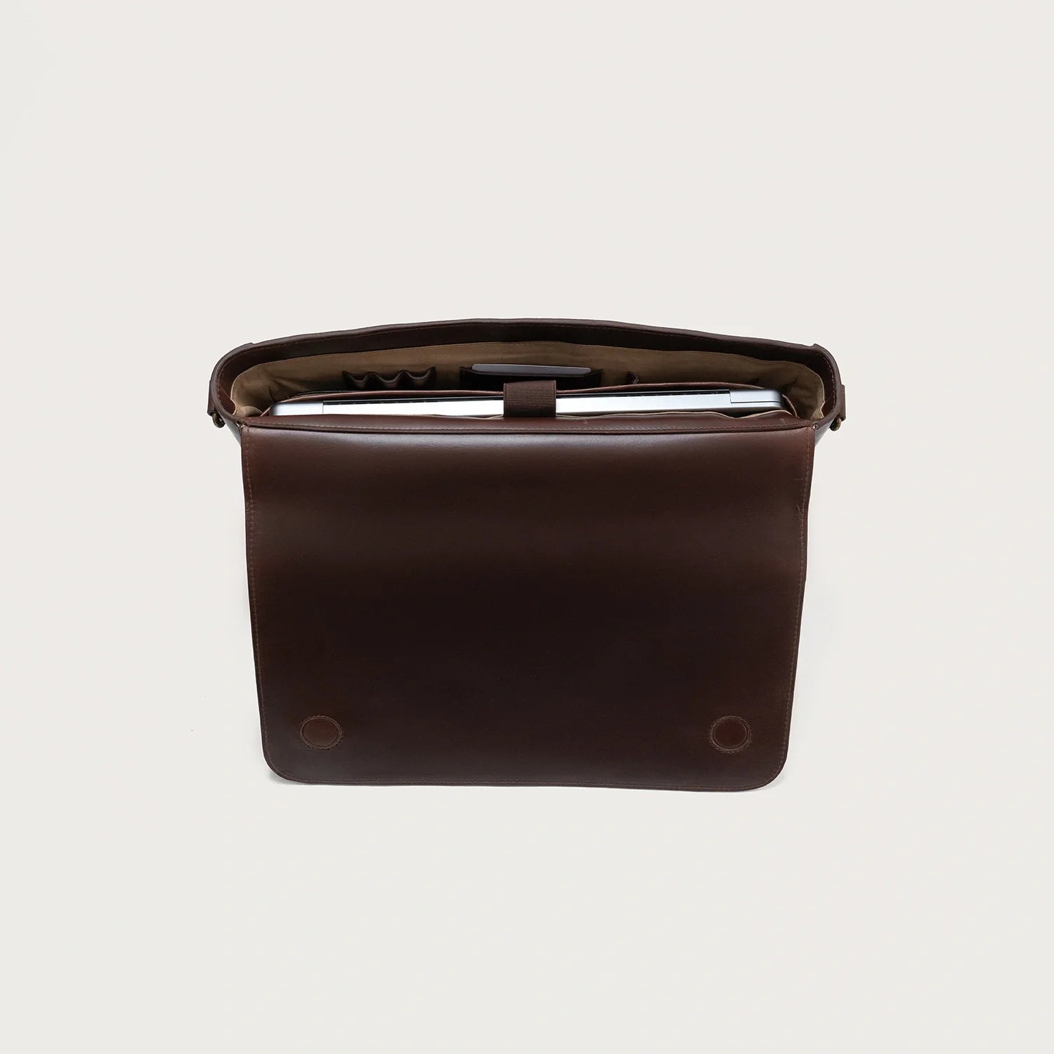 Smooth Leather Business Messenger Bag
