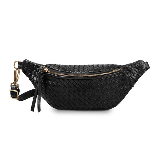 Handwoven Curved Dual Wear Belt Bag