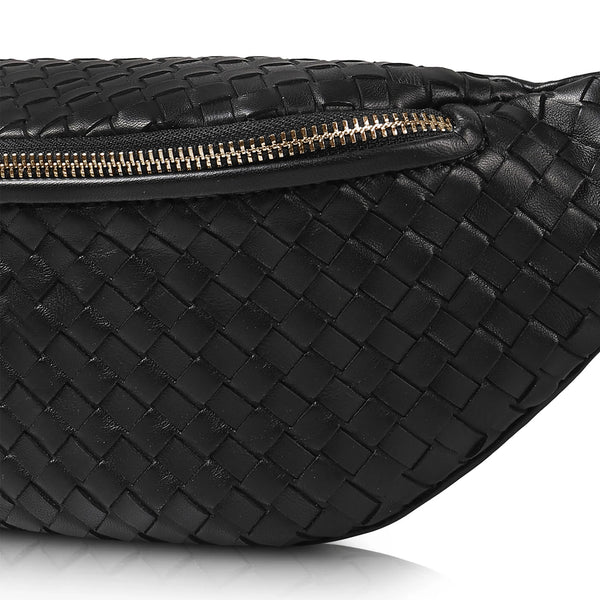 Handwoven Curved Dual Wear Belt Bag