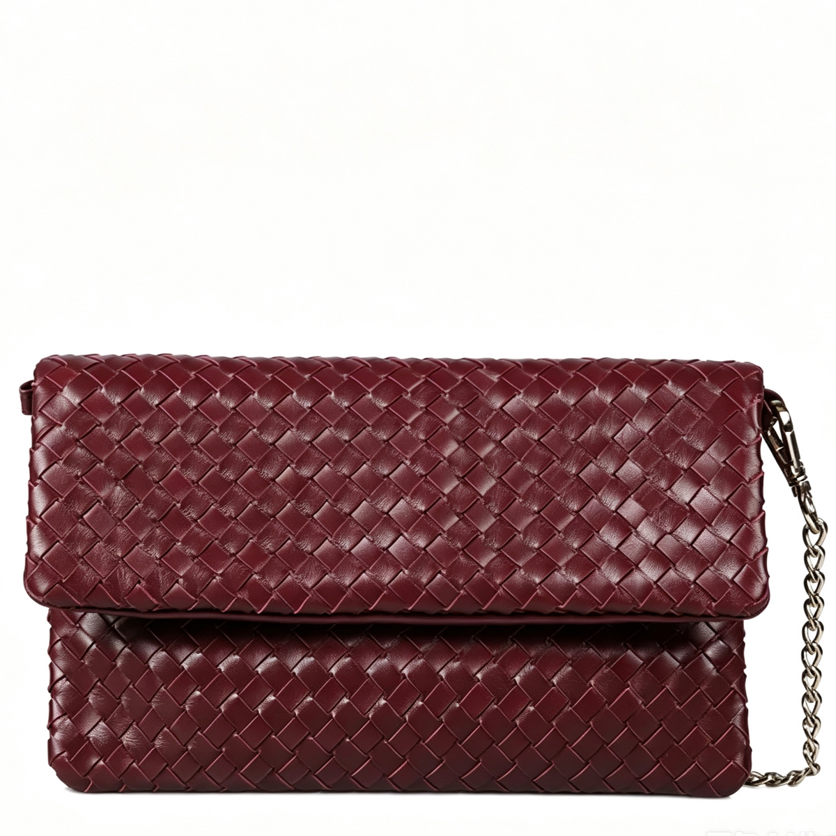 Handwoven Nappa Convertible Clutch