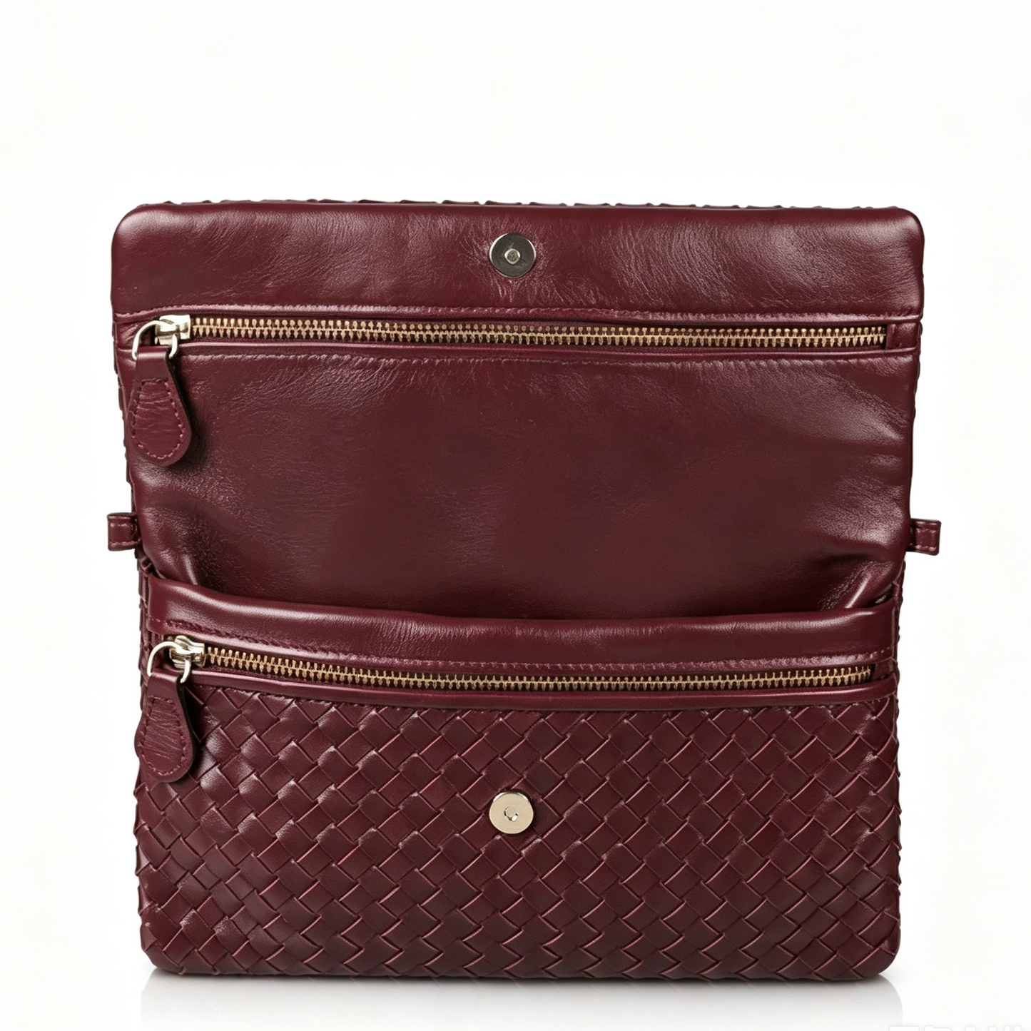 Handwoven Nappa Convertible Clutch
