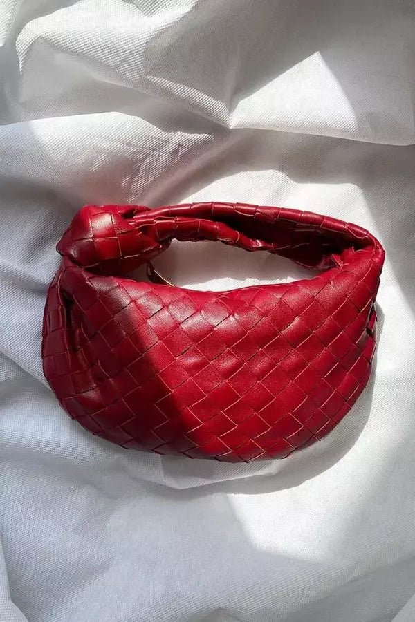 Knotted Woven Hobo Clutch