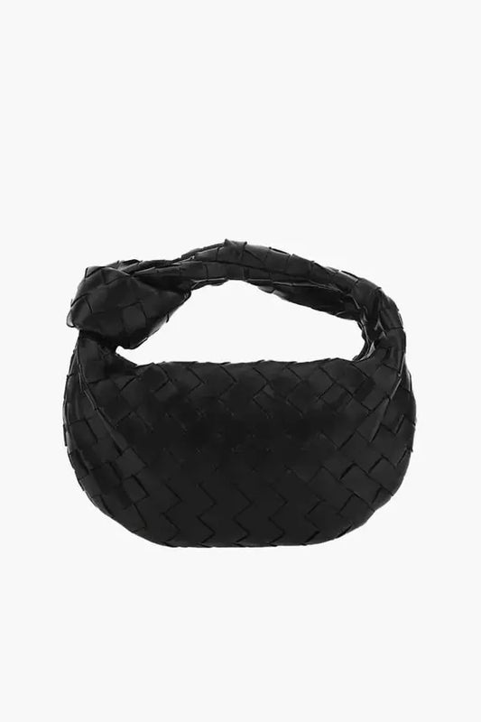 Knotted Woven Hobo Clutch
