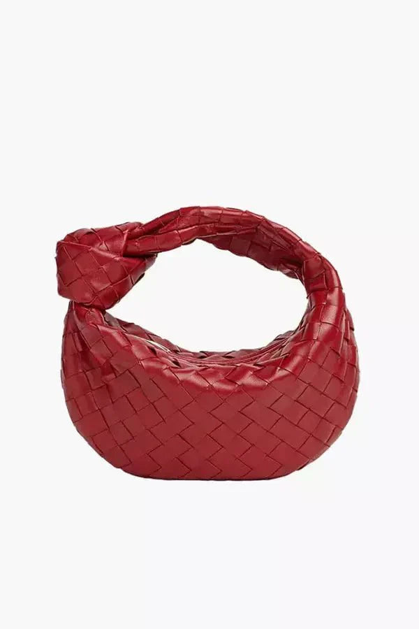 Knotted Woven Hobo Clutch